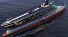 Lazzarini has unveiled the concept of a new 153-meter megayacht Prodigium