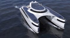 Designer Pierpaolo Lazzarini unveiled a whimsical amphibious catamaran