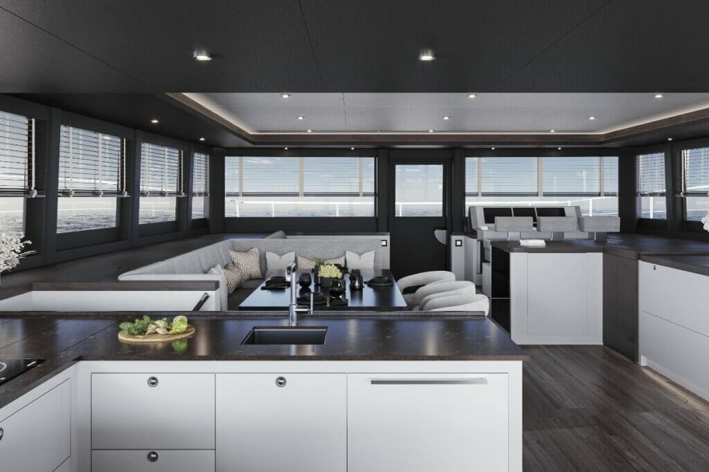 Silent Yachts electric catamarans now with kite sail