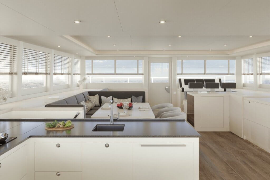 Silent Yachts electric catamarans now with kite sail