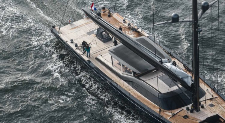 Royal Huisman Nilaya begins trials in the North Sea
