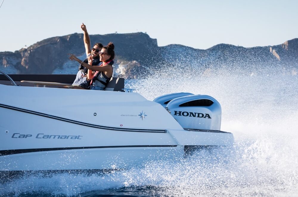 Honda Outboards on Cap Camarat